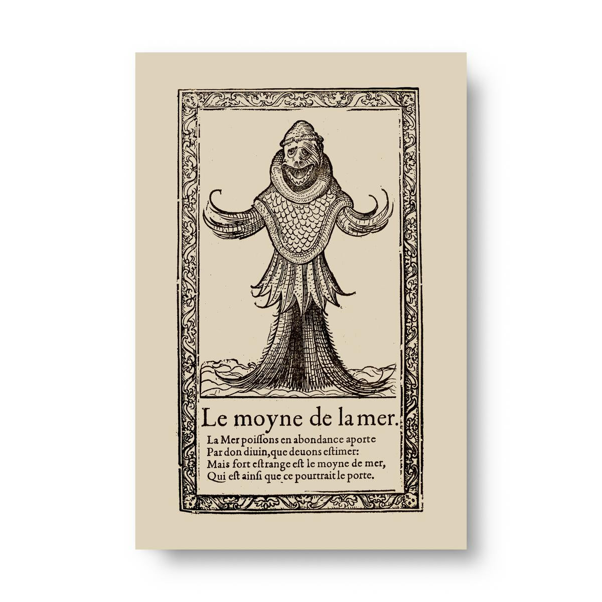 The Sea Monk Vintage Illustration