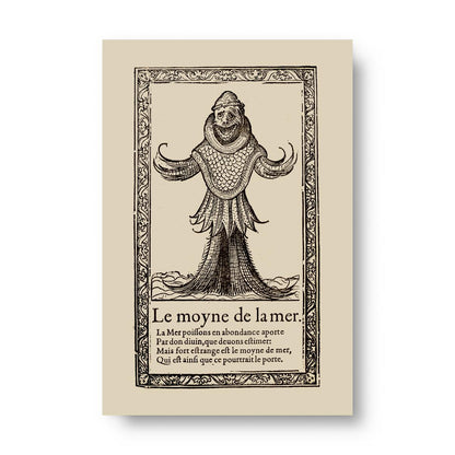 The Sea Monk Vintage Illustration