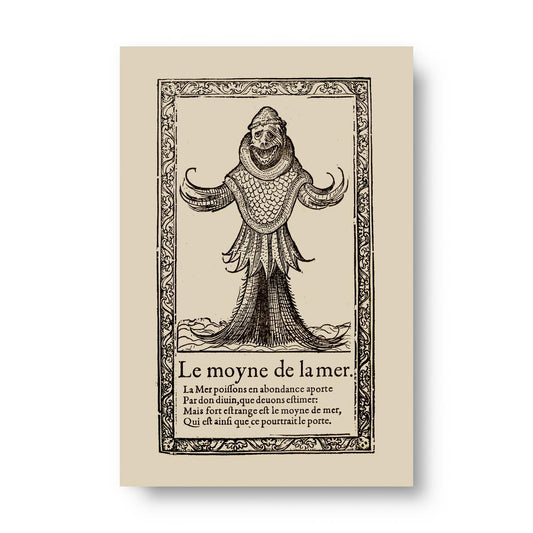The Sea Monk Vintage Illustration